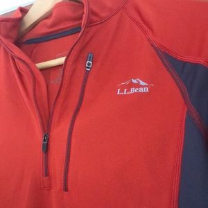 L.L. Bean Quarter Zip Lightweight Baselayer sz S